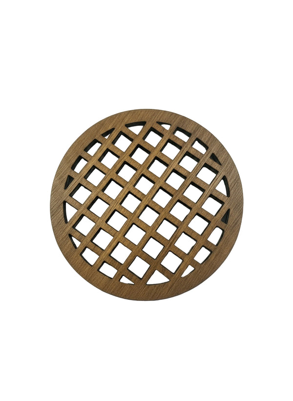 Geometric Gold Wooden  Coaster